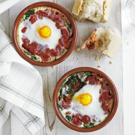 Oeufs cocotte à l’italienne